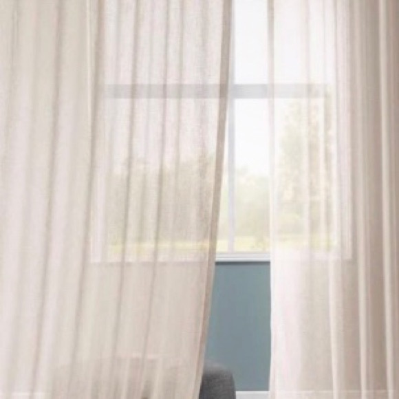 4 Linen Curtain Panels By Exclusive Fabrics Each Is 50”x84” & Beautiful Quality! - Picture 9 of 11